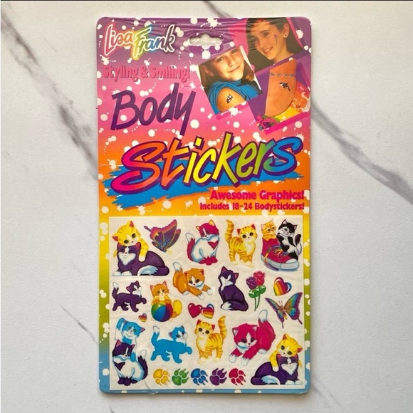 Lisa Frank Other - VTG Lisa Frank kittens body stickers tattoos